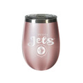 Winnipeg Jets 10 oz. Rose Gold Blush Wine Tumbler