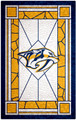 Nashville Predators 11" x 19" Stained Glass Sign