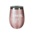 San Antonio Spurs 10 oz. Rose Gold Blush Wine Tumbler