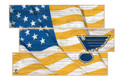 St. Louis Blues Flag 3 Plank Sign