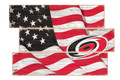 Carolina Hurricanes Flag 3 Plank Sign