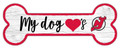New Jersey Devils 6" x 12" Dog Bone Sign