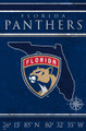 Florida Panthers 17" x 26" Coordinates Sign