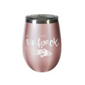 Nevada Wolf Pack 10 oz. Rose Gold Blush Wine Tumbler
