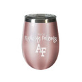 Air Force Falcons 10 oz. Rose Gold Blush Wine Tumbler