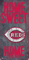 Cincinnati Reds 6" x 12" Home Sweet Home Sign