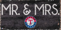 Texas Rangers 6" x 12" Mr. & Mrs. Sign