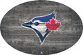 Toronto Blue Jays 46" Distressed Wood Oval Sign