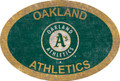 Oakland Athletics 46" Team Color Oval Sign
