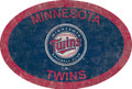 Minnesota Twins 46" Team Color Oval Sign