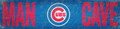 Chicago Cubs 6" x 24" Man Cave Sign