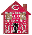 Cincinnati Reds 12" House Sign