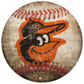 Baltimore Orioles Baseball Shaped Sign
