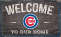 Chicago Cubs 11" x 19" Welcome to Our Home Sign