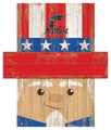 Miami Marlins 6" x 5" Patriotic Head