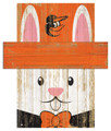 Baltimore Orioles 19" x 16" Easter Bunny Head