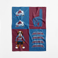 Colorado Avalanche 40" x 50" Domino Swaddle Blanket