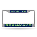 Seattle Seahawks Laser Rico Chrome License Plate Frame