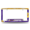 Los Angeles Lakers 17 Time NBA Champs Chrome License Plate Frame