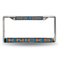 New York Knicks Chrome Laser License Plate Frame