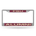 Florida State Seminoles Chrome Laser License Plate Frame