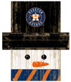 Houston Astros Snowman Head Sign