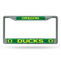 Oregon Ducks Bling Chrome License Plate Frame