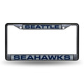 Seattle Seahawks Black Laser License Plate Frame