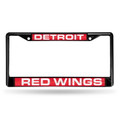 Detroit Red Wings Black Laser License Plate Frame