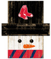 Boston Red Sox Snowman Head Sign