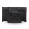 Vanderbilt Commodores Black Laser Engraved Trifold Wallet