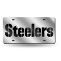 Pittsburgh Steelers Silver Laser Cut License Plate