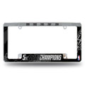 San Antonio Spurs 5 Time NBA Champs Chrome License Plate Frame