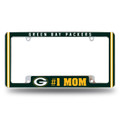 Green Bay Packers #1 Mom Chrome License Plate Frame