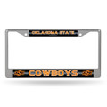 Oklahoma State Cowboys Bling Chrome License Plate Frame