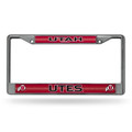 Utah Utes Bling Chrome License Plate Frame