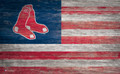 Boston Red Sox 11" x 19" Distressed Flag Sign
