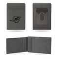 Miami Dolphins Gray Laser Engraved Front Pocket Wallet