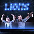 Detroit Lions Full Color Recycled Metal Sign