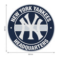 New York Yankees Round Headquarters Rug