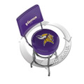 Minnesota Vikings Chrome Barstool with Back