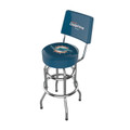 Miami Dolphins Chrome Barstool with Back