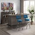 Miami Dolphins Chrome Barstool with Back