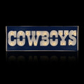 Dallas Cowboys Lighted Recycled Metal Street Sign