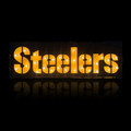 Pittsburgh Steelers Lighted Recycled Metal Street Sign