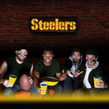Pittsburgh Steelers Lighted Recycled Metal Street Sign