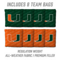 Miami Hurricanes 2' x 3' All-Wood Cornhole Set
