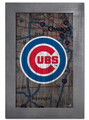 Chicago Cubs 11" x 19" City Map Framed Sign