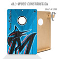 Miami Marlins 2' x 3' All-Wood Cornhole Set