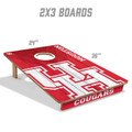 Houston Cougars 2' x 3' All-Wood Cornhole Set